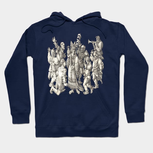 Morris Dancers Of The Middle Ages Cut Out Hoodie by taiche